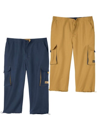 Lot de 2 Pantacourts Cargo Microfibre   - ATLAS FOR MEN