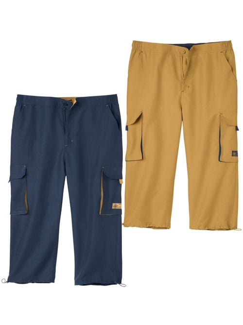 Lot de 2 Pantacourts Cargo Microfibre   - ATLAS FOR MEN - Kiabi