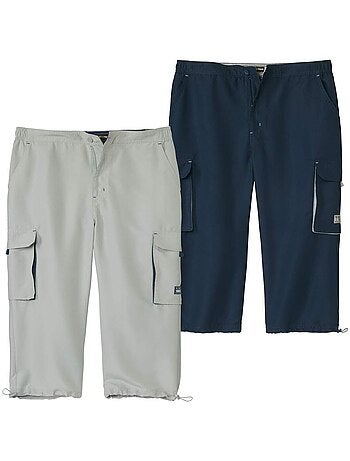 Lot de 2 Pantacourts Cargo Microfibre Top Confort - ATLAS FOR MEN