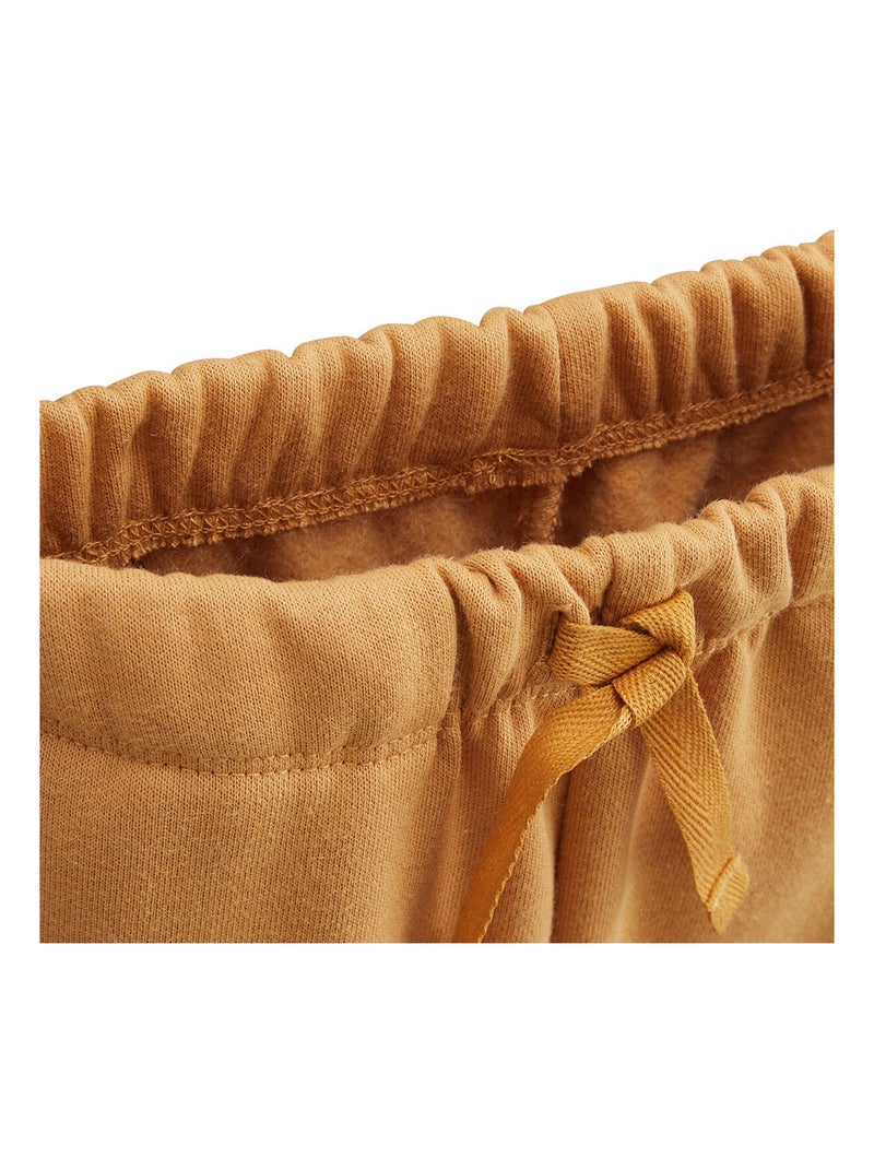 Lot de 2 pantalons bébé en molleton Gustin Camel - Kiabi