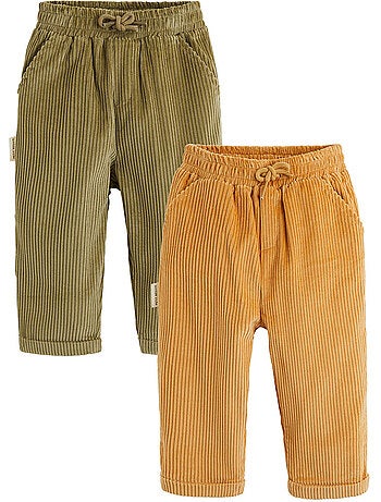 Lot de 2 pantalons bébé en velours côtelé charly