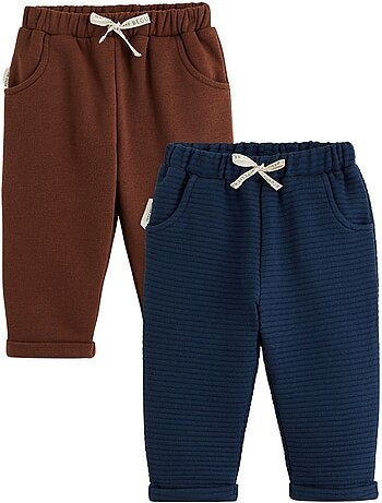 Lot de 2 pantalons bébé mathéo