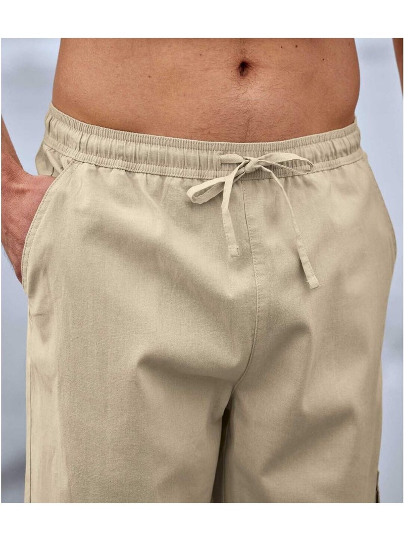 Lot de 2 pantalons cargo  - atlas for men Bleu Beige - Kiabi
