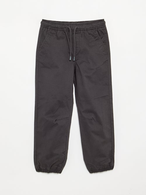 Lot de 2 pantalons de jogging en twill - Kiabi Lot de 2 pantalons de jogging en twill - Kiabi