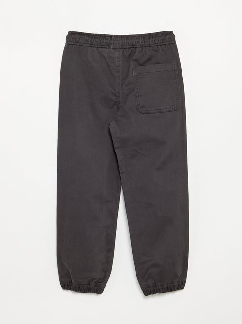 Lot de 2 pantalons de jogging en twill - Kiabi Lot de 2 pantalons de jogging en twill - Kiabi