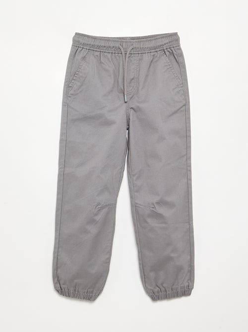 Lot de 2 pantalons de jogging en twill - Kiabi Lot de 2 pantalons de jogging en twill - Kiabi