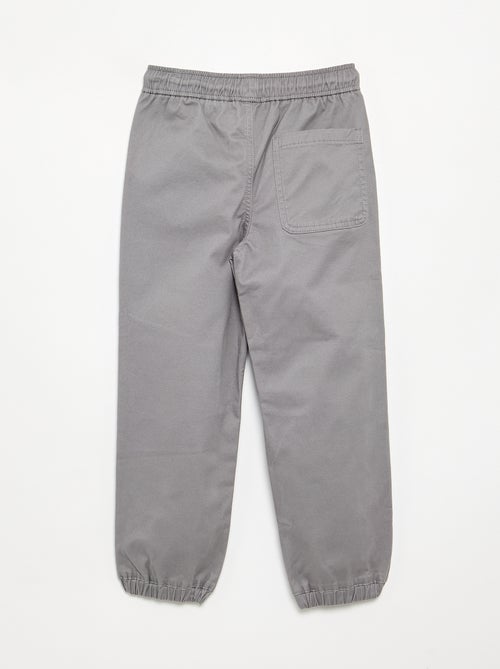 Lot de 2 pantalons de jogging en twill - Kiabi Lot de 2 pantalons de jogging en twill - Kiabi