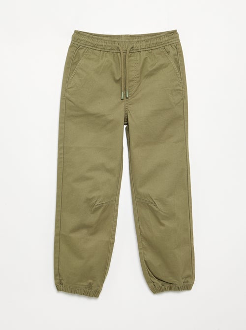 Lot de 2 pantalons de jogging en twill - Kiabi Lot de 2 pantalons de jogging en twill - Kiabi
