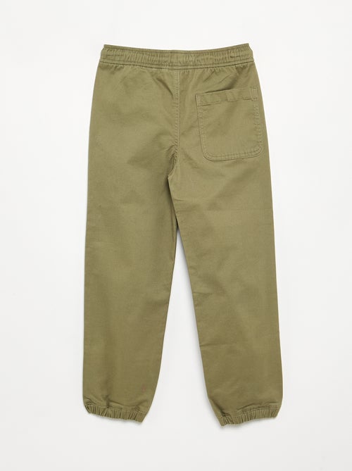 Lot de 2 pantalons de jogging en twill - Kiabi Lot de 2 pantalons de jogging en twill - Kiabi