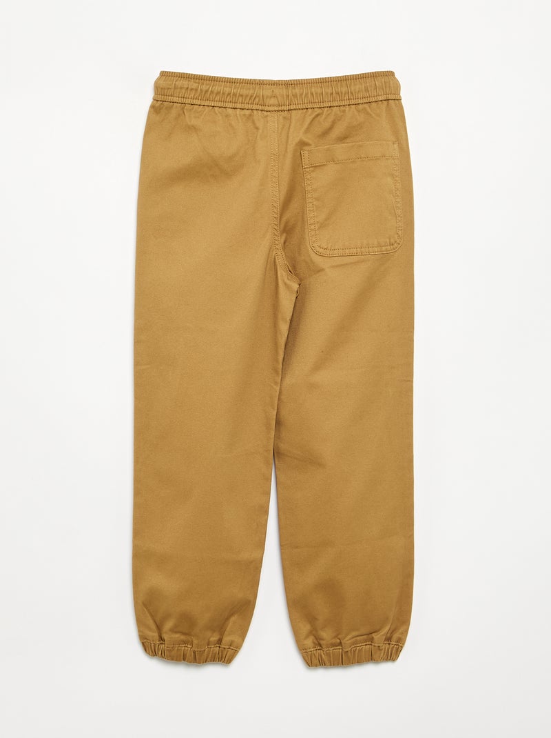 Lot de 2 pantalons de jogging en twill Jaune - Kiabi
