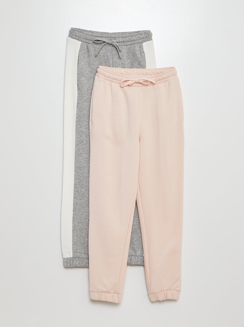 Lot de 2 pantalons de jogging Gris - Kiabi