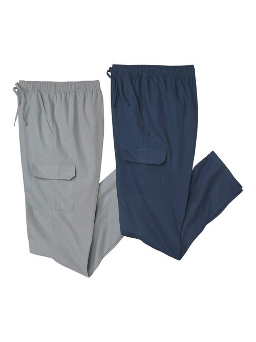 Lot de 2 Pantalons Détente Cargo   - ATLAS FOR MEN - Kiabi