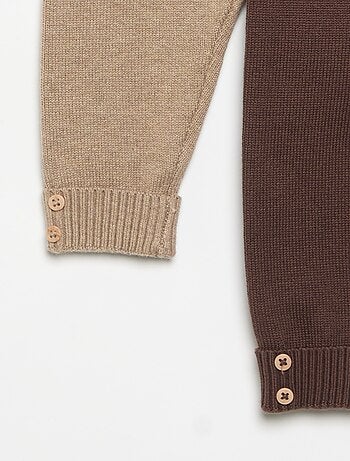 Lot de 2 pantalons en coton tricoté