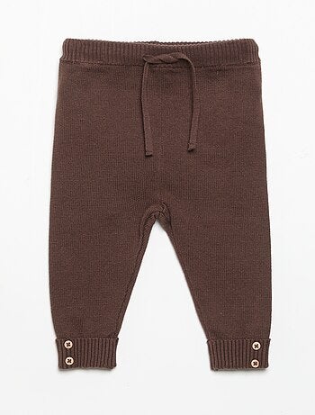 Lot de 2 pantalons en coton tricoté