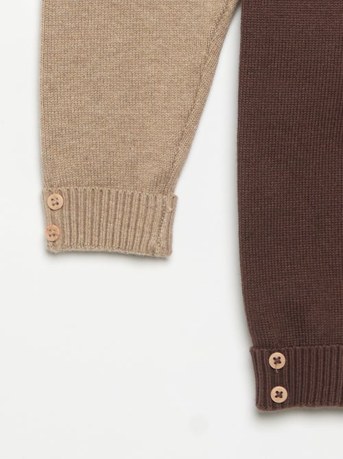 Lot de 2 pantalons en coton tricoté - Kiabi