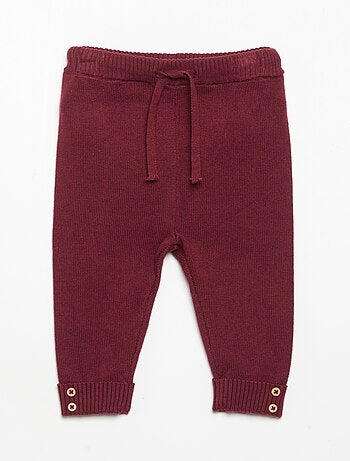 Lot de 2 pantalons en coton tricoté