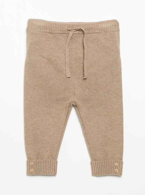 Lot de 2 pantalons en coton tricoté - Kiabi