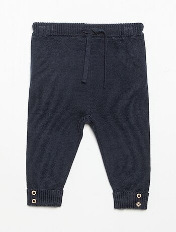 Lot de 2 pantalons en coton tricoté