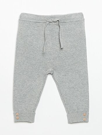 Lot de 2 pantalons en coton tricoté