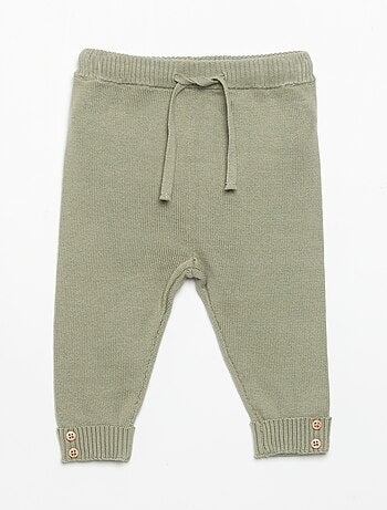Lot de 2 pantalons en coton tricoté