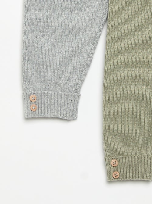 Lot de 2 pantalons en coton tricoté - Kiabi
