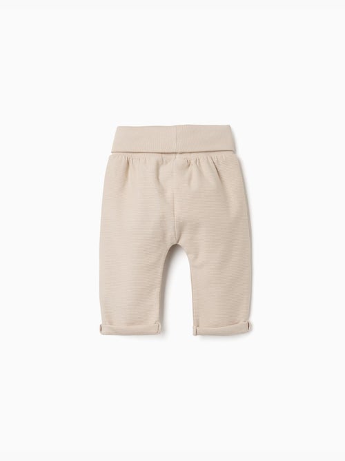 Lot de 2 pantalons en coton uni/côtelés - Kiabi