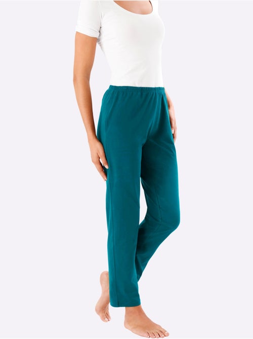 Lot de 2 pantalons en jersey à taille élastique avec poches cousues - Taille standard - Moda Vilona - Kiabi