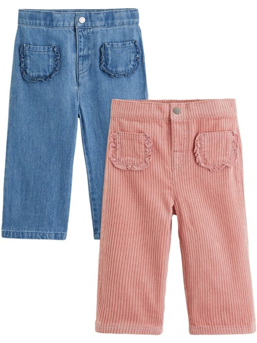 Lot de 2 pantalons enfant cléo - Kiabi