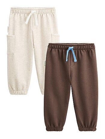 Lot de 2 pantalons enfant en molleton Cracotte