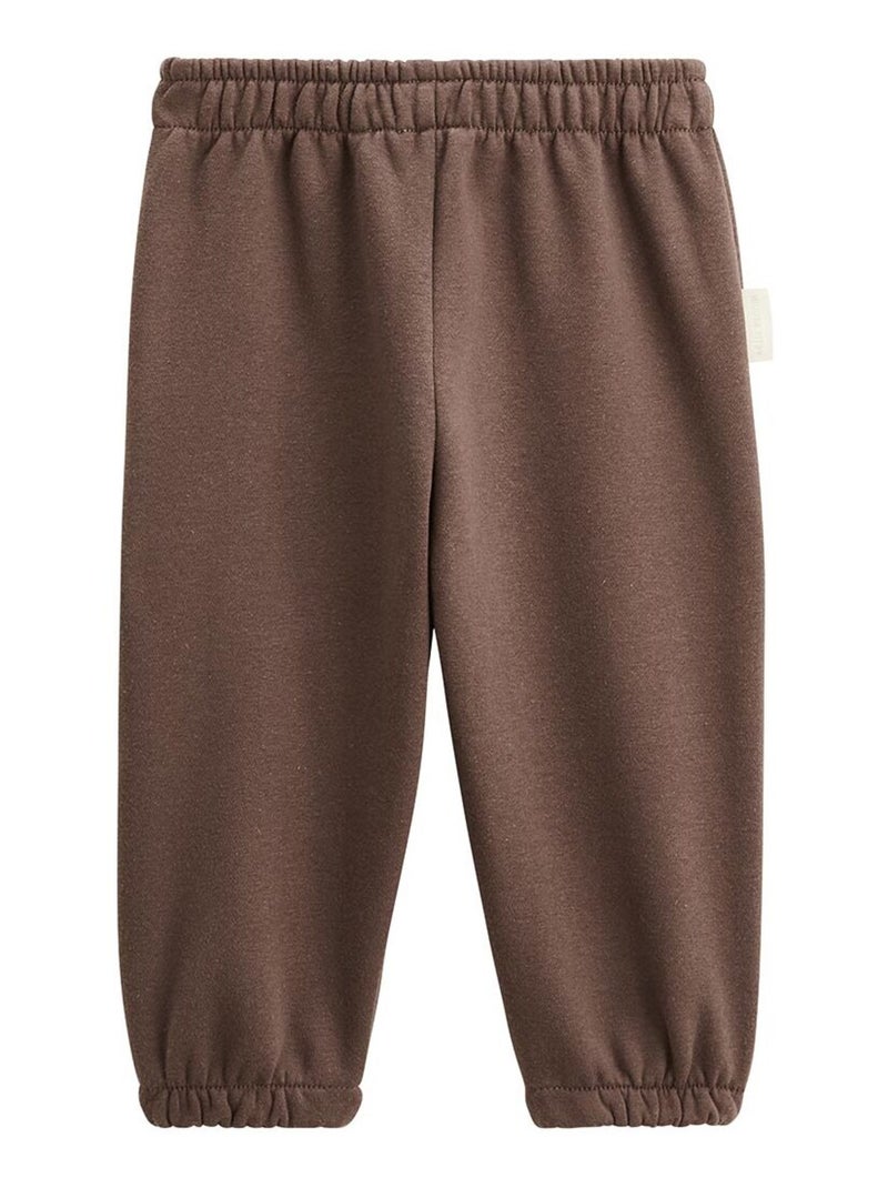 Lot de 2 pantalons enfant en molleton Cracotte Marron - Kiabi