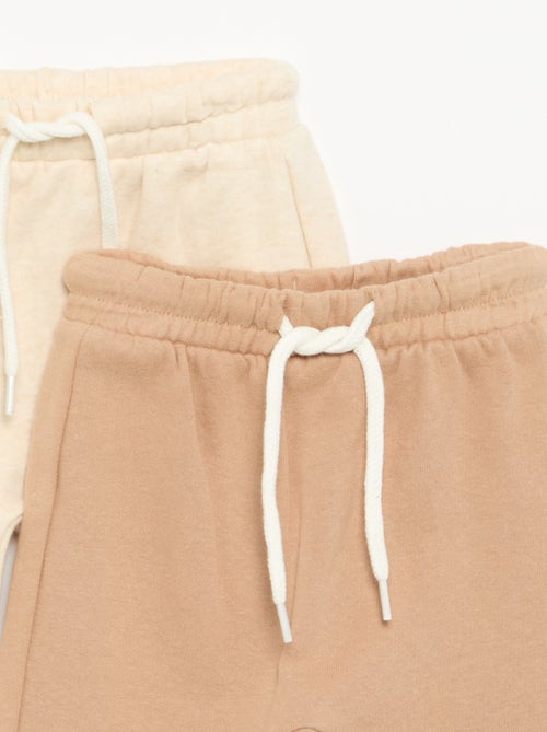 Lot de 2 pantalons forme sarouel en molleton - Kiabi