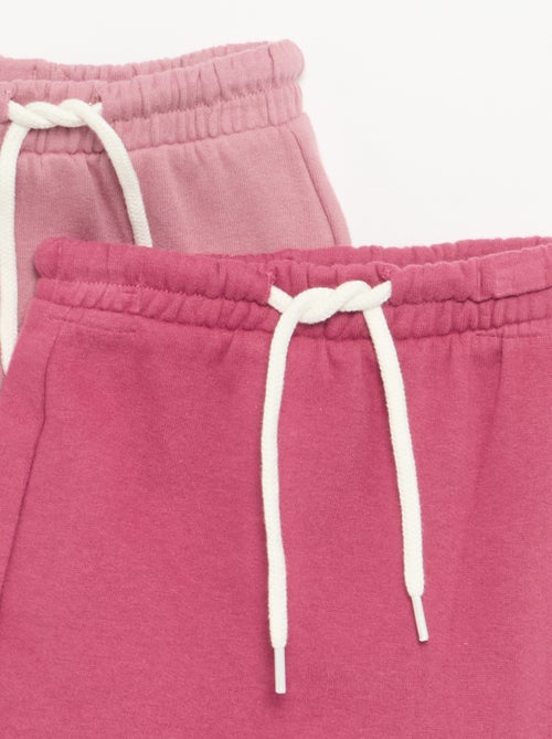 Lot de 2 pantalons forme sarouel en molleton - Kiabi