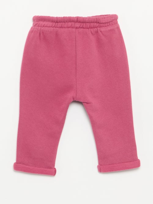 Lot de 2 pantalons forme sarouel en molleton - Kiabi