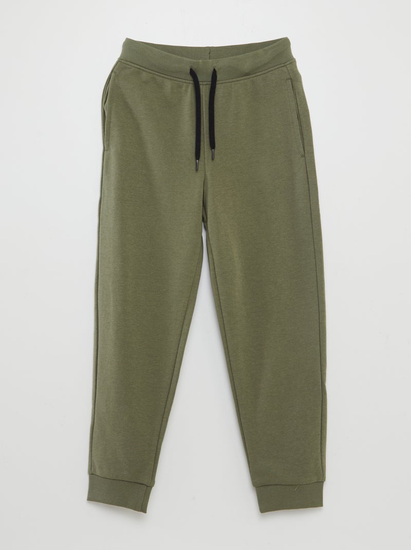 Lot de 2 pantalons jogging Noir/kaki - Kiabi