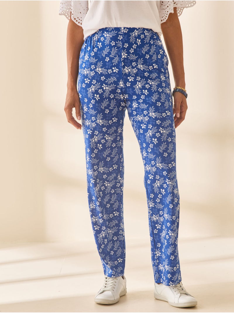 Lot de 2 pantalons maille jersey - DAXON Bleu - Kiabi