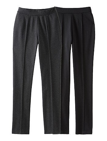 Lot de 2 pantalons maille milano - Damart