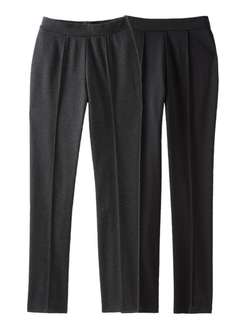 Lot de 2 pantalons maille milano - Damart - Kiabi