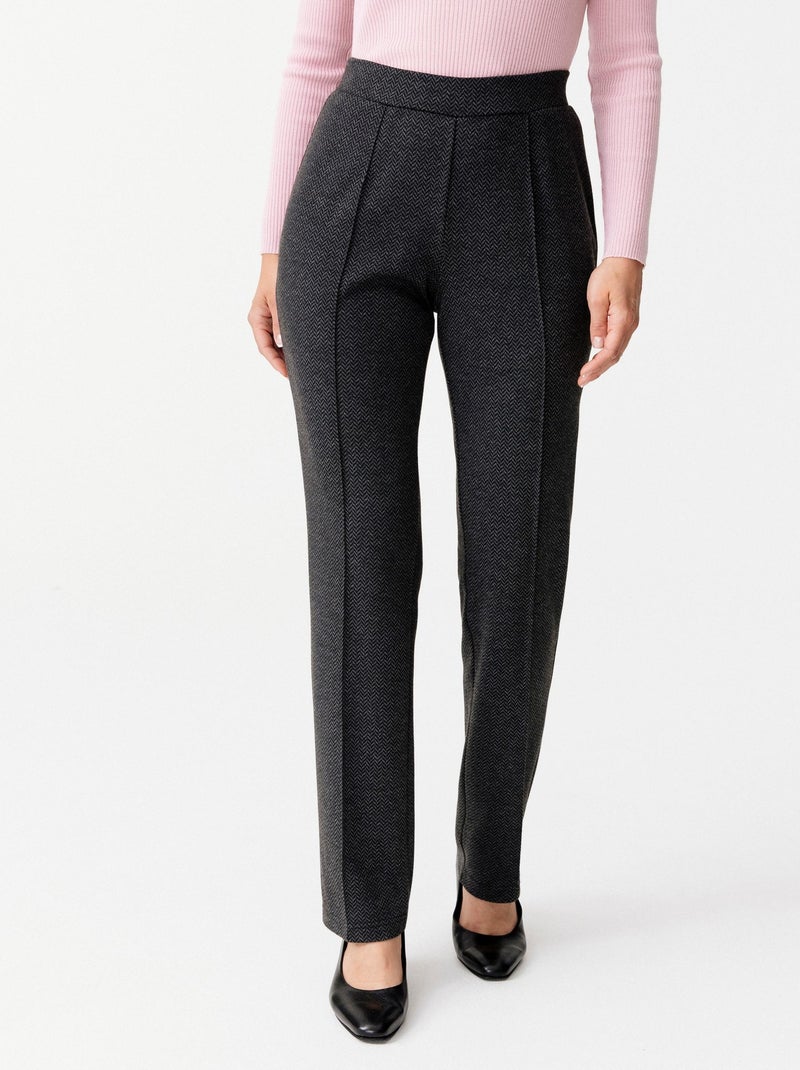 Lot de 2 pantalons maille milano - Damart Gris - Kiabi