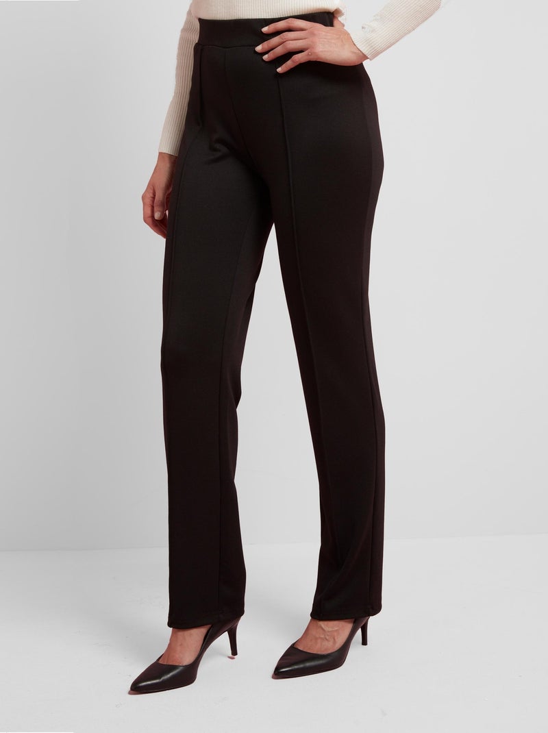 Lot de 2 pantalons maille milano - Damart Noir Blanc - Kiabi