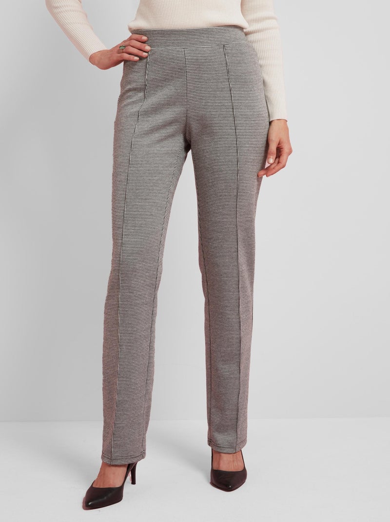 Lot de 2 pantalons maille milano - Damart Noir Blanc - Kiabi