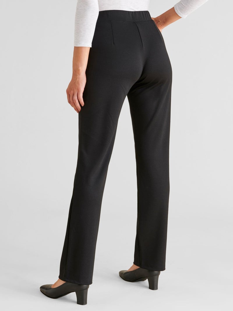 Lot de 2 pantalons maille milano - Damart Noir Blanc - Kiabi