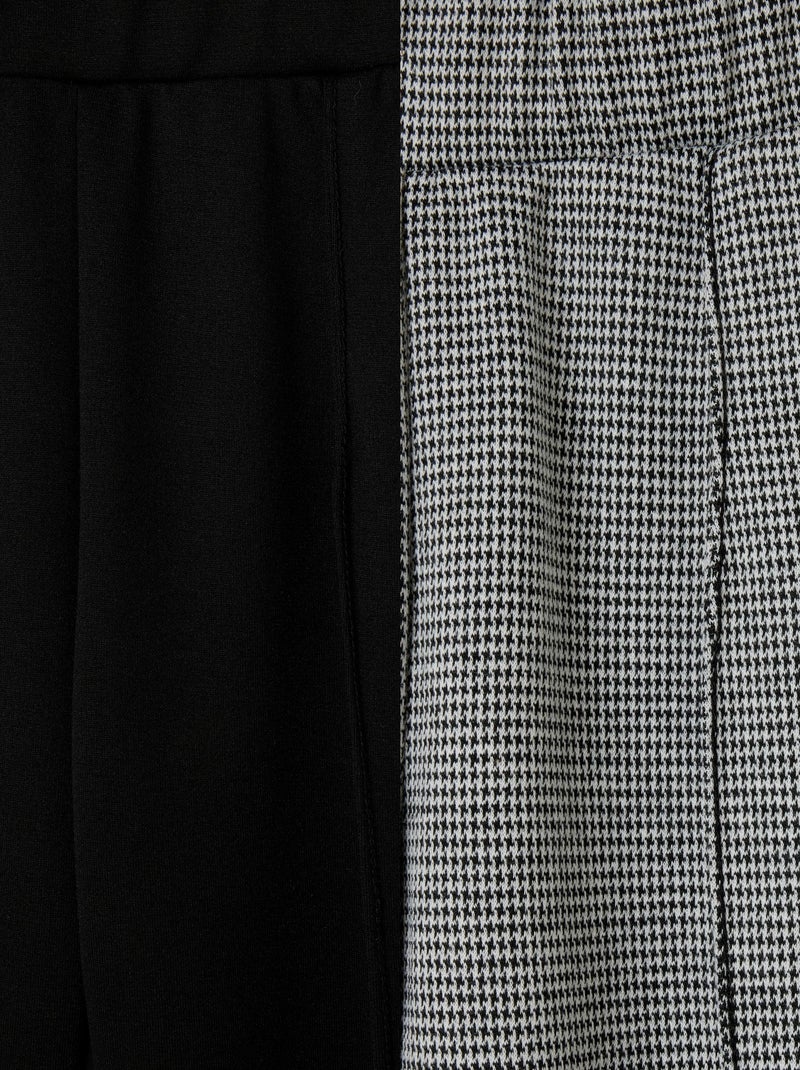 Lot de 2 pantalons maille milano - Damart Noir Blanc - Kiabi