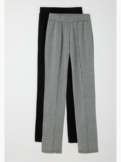 Lot de 2 pantalons maille milano - damart - Kiabi Lot de 2 pantalons maille milano - damart - Kiabi