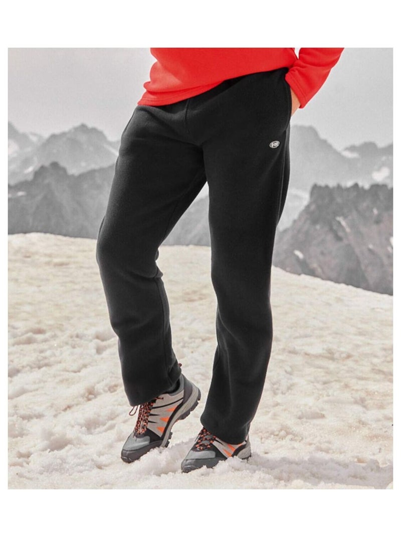 Lot de 2 Pantalons Micropolaires  - ATLAS FOR MEN Gris Noir - Kiabi