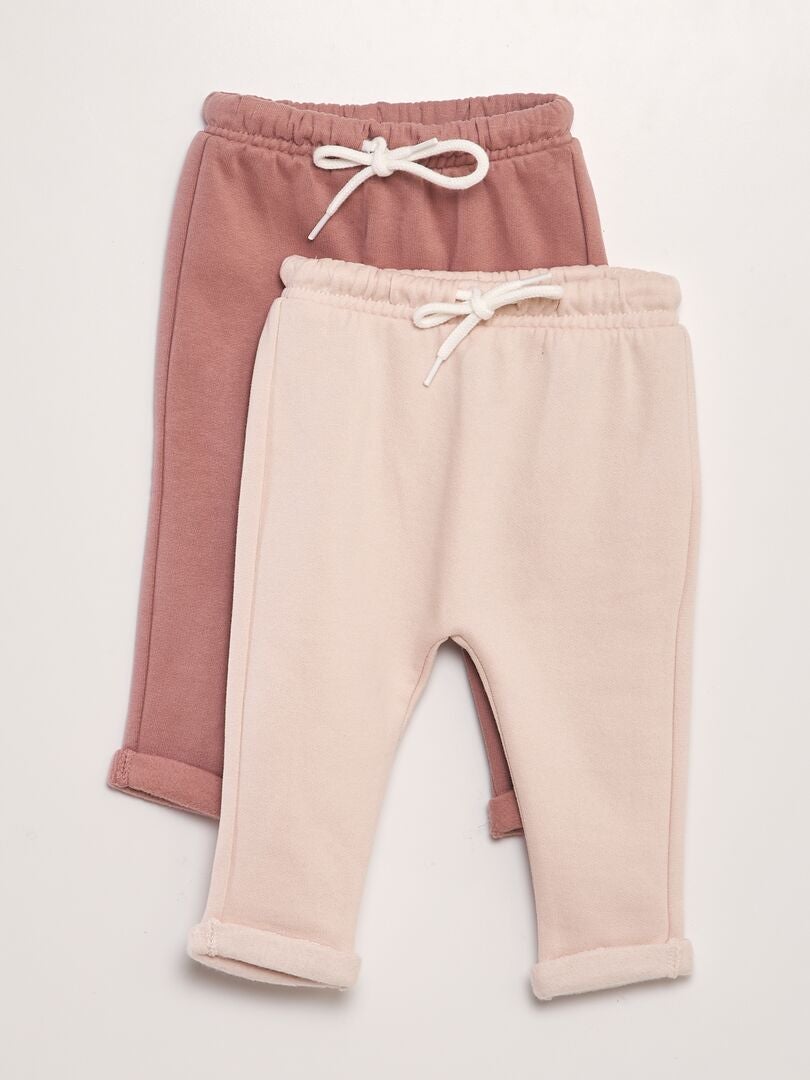 Lot de 2 pantalons style sarouel Rose - Kiabi