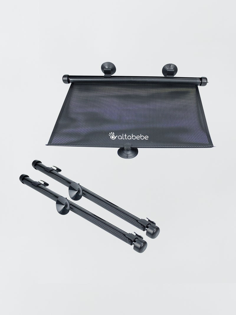 Lot de 2 pare-soleils roulants noir - Kiabi
