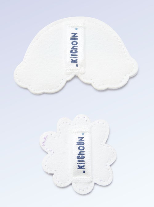 Lot de 2 patchs à enfiler pour personnaliser tes baskets 'Kitchoun' - Kiabi