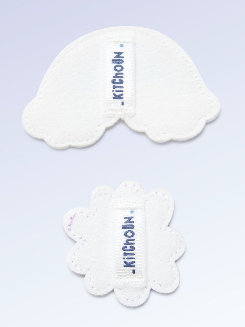 Lot de 2 patchs à enfiler pour personnaliser tes baskets 'Kitchoun' Rose - Kiabi