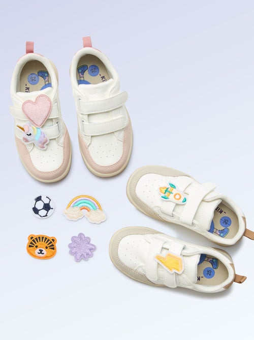 Lot de 2 patchs à enfiler pour personnaliser tes baskets 'Kitchoun' - Kiabi