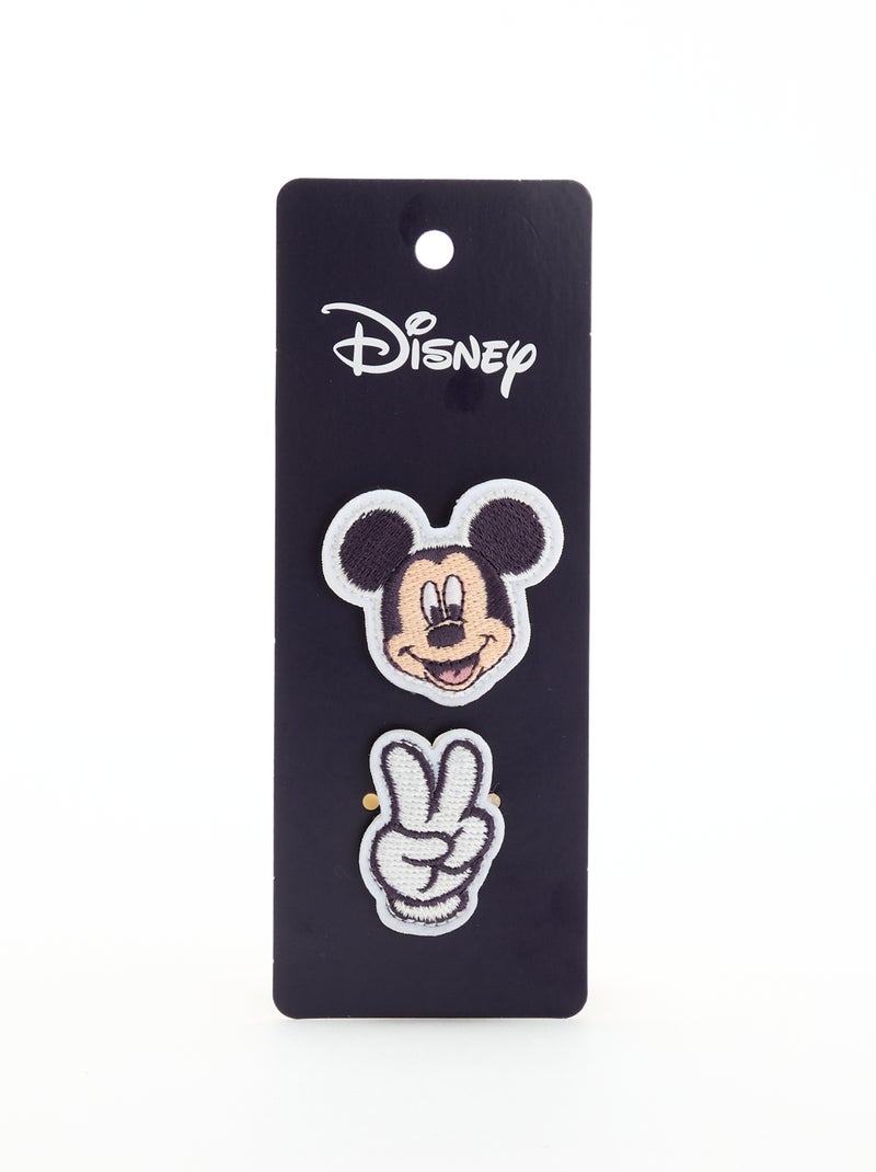 Lot de 2 patchs 'Disney' à enfiler sur scratchs Beige - Kiabi